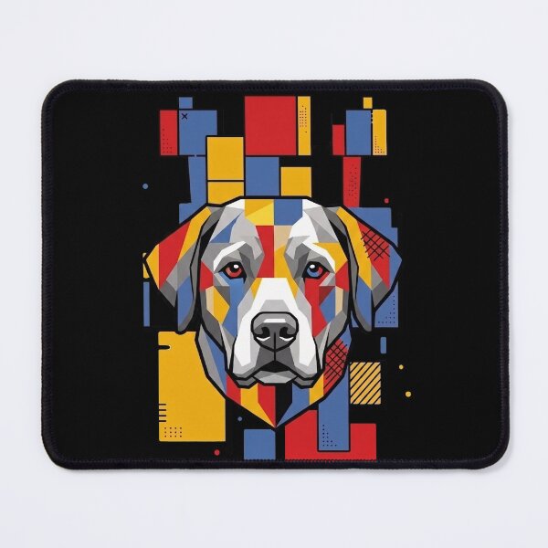 Item preview, Funny Labrador Colorful Blocks Geometric Art Mom Dad Kids designed and sold by FurryHavenPH.