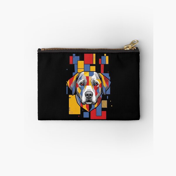 Artikelvorschau, Lustige Labrador-Kunst mit bunten Blöcken und geometrischer Form – Mama, Papa, Kinder entworfen und verkauft von FurryHavenPH.
