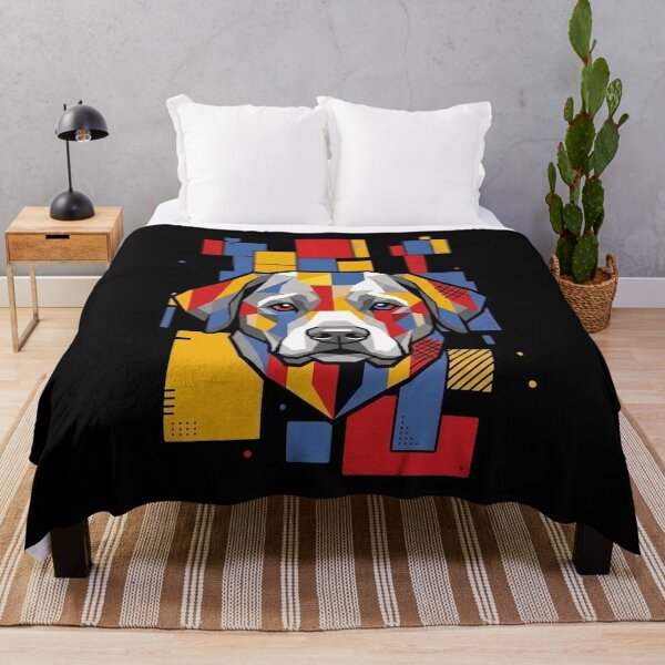 Item preview, Funny Labrador Colorful Blocks Geometric Art Mom Dad Kids designed and sold by FurryHavenPH.