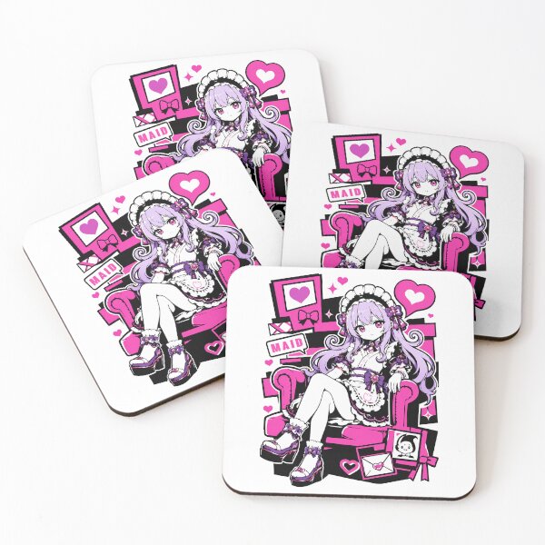 Item preview, Kawaii Anime Maid T-Shirt – Cute Gothic Lolita Maid Girl designed and sold by MAID4U.