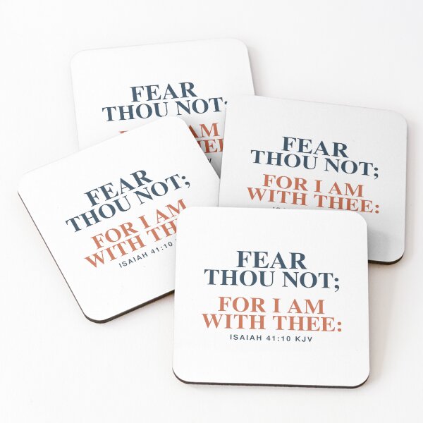 Item preview, Fear Thou Not Isaiah 41:10 KJV Christian Gift designed and sold by FaithThroughEverySeason.