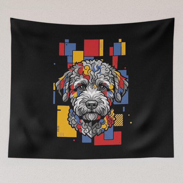 Item preview, Funny Lagotto Romagnolo Colorful Blocks Geometric Art Mom Dad Kids designed and sold by FurryHavenPH.