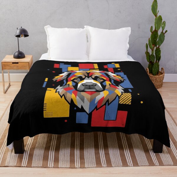 Item preview, Funny Leonberger Colorful Blocks Geometric Art Mom Dad Kids designed and sold by FurryHavenPH.