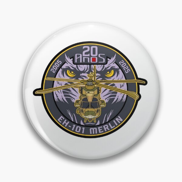 Item preview, Portuguese Air Force EH-101 Merlin 20th Anniversary Patch Insignia designed and sold by CharlieDesings.