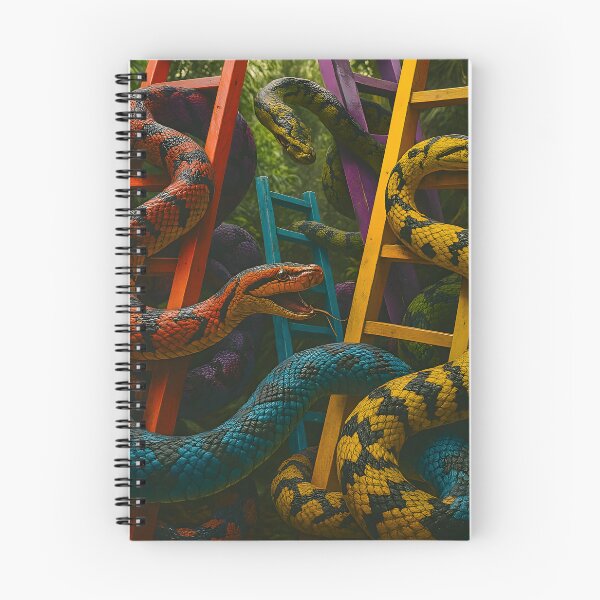 Item preview, Surreal Jungle Snakes and Colorful Ladders designed and sold by PandaTShirtShop.