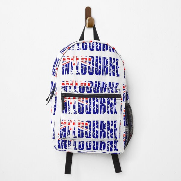 Item preview, MELBOURNE Australia Typography | Distressed Australian Flag Text Art designed and sold by Globalcitytees.