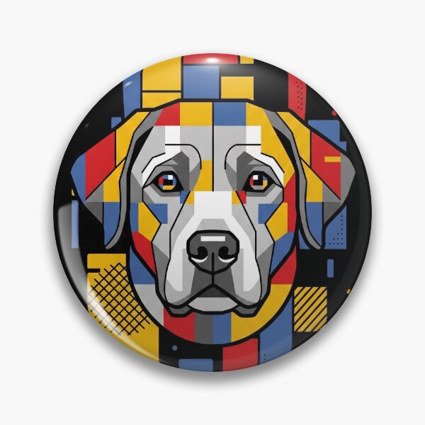 Item preview, Funny Labrador Retriever Colorful Blocks Geometric Art Mom Dad Kids designed and sold by FurryHavenPH.