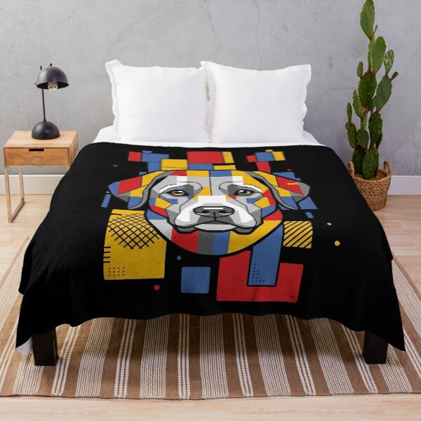 Artikelvorschau, Lustiges Labrador Retriever-Kunstwerk mit bunten Blöcken – Geometrische Kunst für Mama, Papa und Kinder entworfen und verkauft von FurryHavenPH.