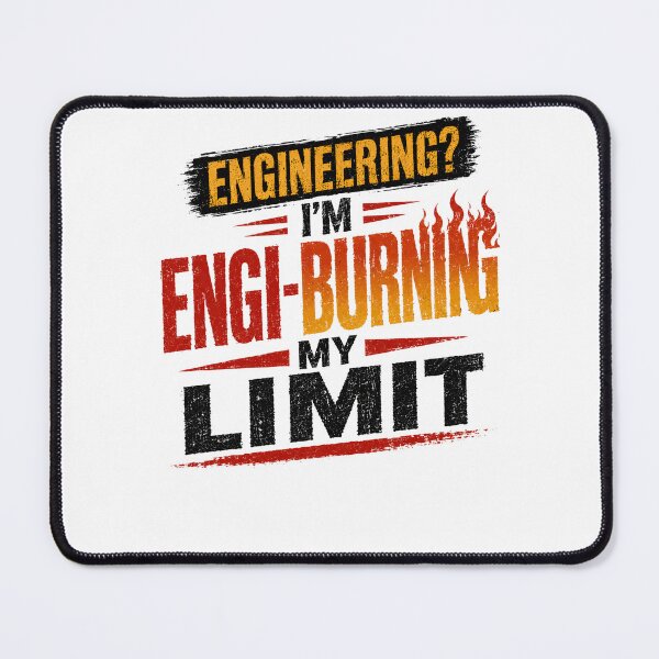 Item preview, Engineering? I'm Engi-Burning My Limit Engineer Student Professional designed and sold by RetroMini2026.