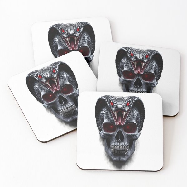 Item preview, Cobra and skull design designed and sold by Joshuasanga76a.