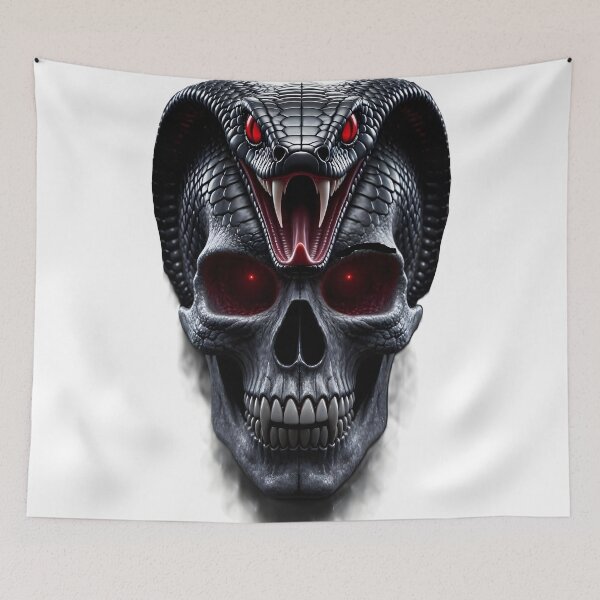 Item preview, Cobra and skull design designed and sold by Joshuasanga76a.