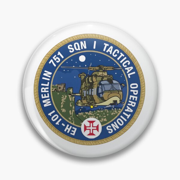 Item preview, Portuguese Air Force Squadron 751 EH-101 Merlin Tactical Operations Patch designed and sold by CharlieDesings.