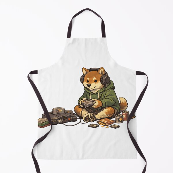 Item preview, Gamer Shiba (Retro Paws) designed and sold by NextNoob485.