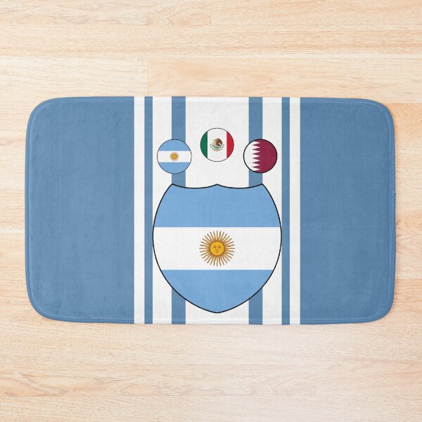 Item preview, Argentina - World Champions Host Nations Minimalist Football Crest designed and sold by p-Phictures4.