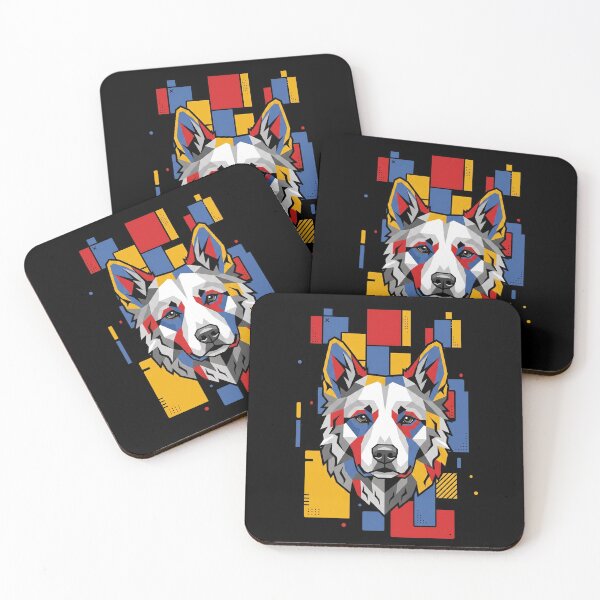 Item preview, Funny Kuvasz Colorful Blocks Geometric Art Mom Dad Kids designed and sold by FurryHavenPH.