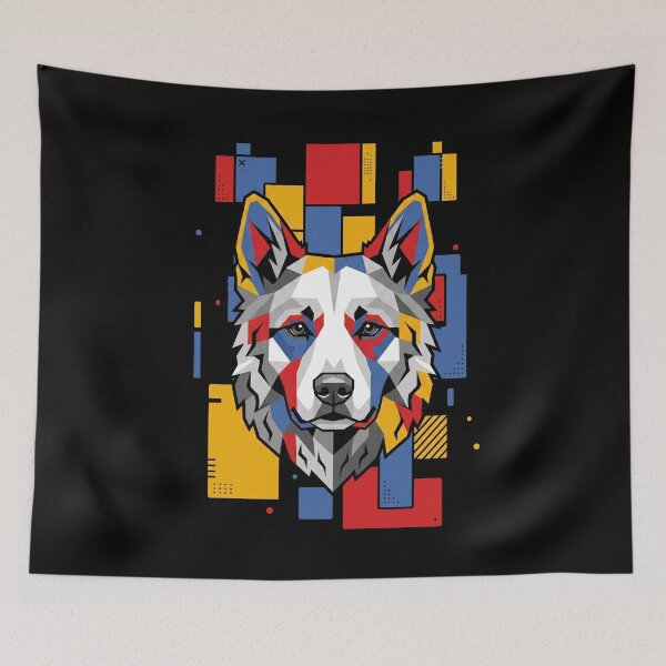 Item preview, Funny Kuvasz Colorful Blocks Geometric Art Mom Dad Kids designed and sold by FurryHavenPH.
