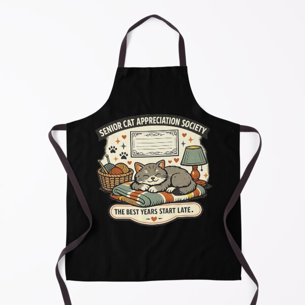Item preview, Senior Cat Appreciation Society – The Best Years Start Late designed and sold by Concrete Coffee Studio.