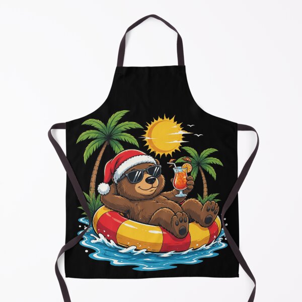 Item preview, Bear Christmas in July Summer Pool Beach Vacation Funny designed and sold by OlakunleOloroz.
