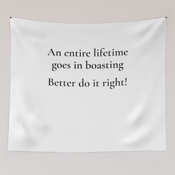 Item preview, Lifetime Boast designed and sold by The WordCatcher Street.