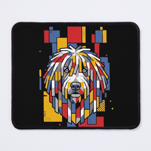 Item preview, Funny Komondor Colorful Blocks Geometric Art Mom Dad Kids designed and sold by FurryHavenPH.