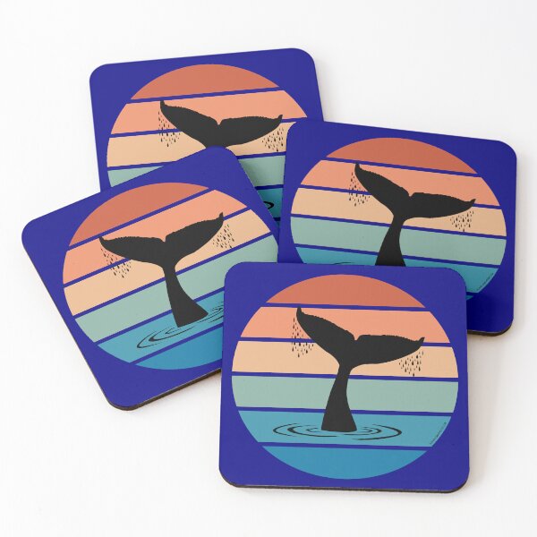 Item preview, Whale breach design with whale tail breaching design  designed and sold by Kevin Cameron.
