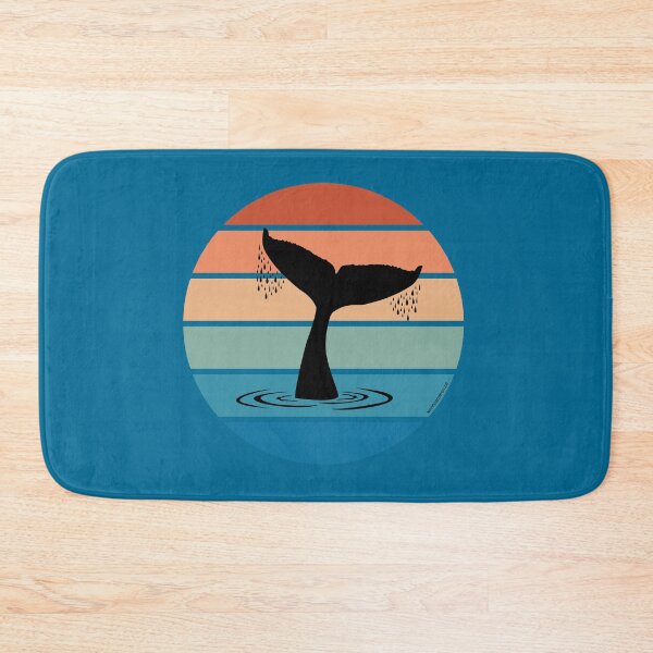 Item preview, Whale breach design with whale tail breaching design  designed and sold by Kevin Cameron.