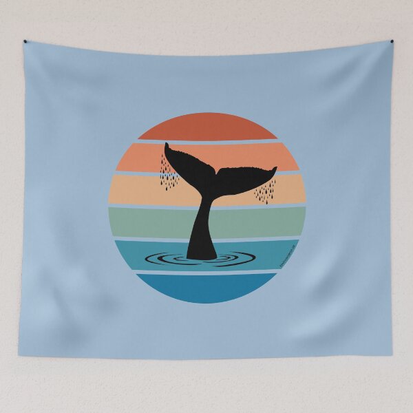 Item preview, Whale breach design with whale tail breaching design  designed and sold by Kevin Cameron.