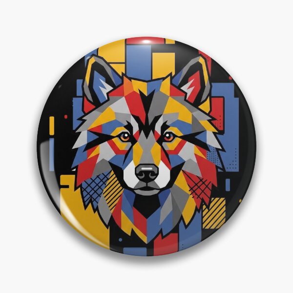 Item preview, Funny Keeshond Colorful Blocks Geometric Art Mom Dad Kids designed and sold by FurryHavenPH.