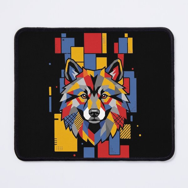 Item preview, Funny Keeshond Colorful Blocks Geometric Art Mom Dad Kids designed and sold by FurryHavenPH.