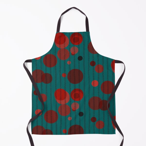 Item preview, Abstract composition with red bubbles and disrupted stripes 05 designed and sold by StefanStudioArt.