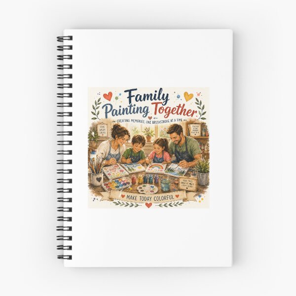 Item preview, Family Painting Together – Creating Memories One Brushstroke at a Time designed and sold by NestDesigns01.