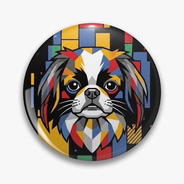 Artikelvorschau, Lustige japanische Chin-Kunst mit bunten Blöcken und geometrischer Form – Mama, Papa, Kinder entworfen und verkauft von FurryHavenPH.