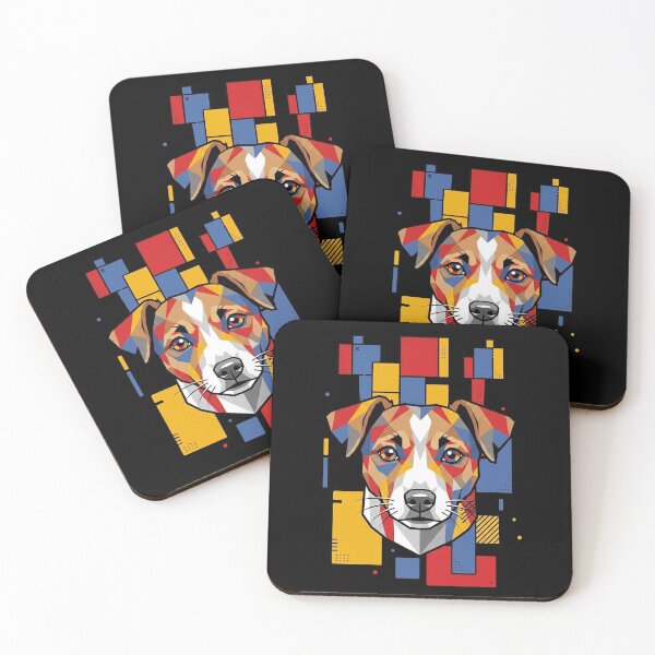 Item preview, Funny Jack Russell Colorful Blocks Geometric Art Mom Dad Kids designed and sold by FurryHavenPH.