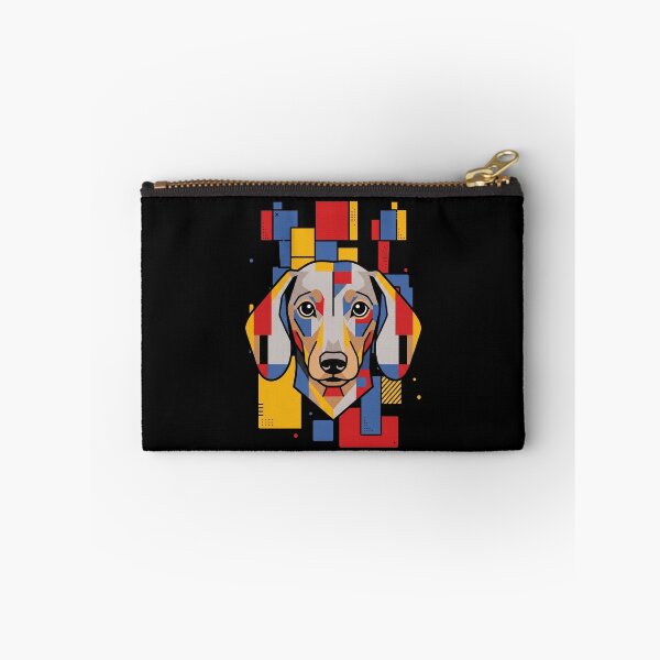 Item preview, Funny Isabella and Tan Dachshund Colorful Blocks Geometric Art Mom Dad Kids designed and sold by FurryHavenPH.