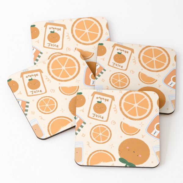 Item preview, Kawaii Orange Seamless Pattern designed and sold by MiloverseOfficial.
