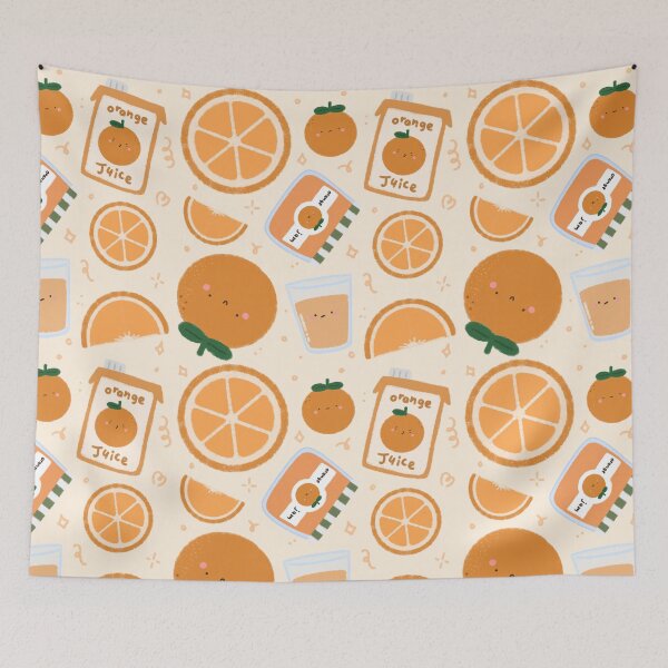 Item preview, Kawaii Orange Seamless Pattern designed and sold by MiloverseOfficial.