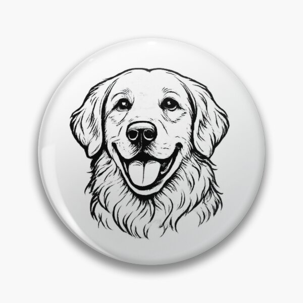 Item preview, Golden Retriever Line Art | Minimalist Dog Portrait designed and sold by zenithviv.