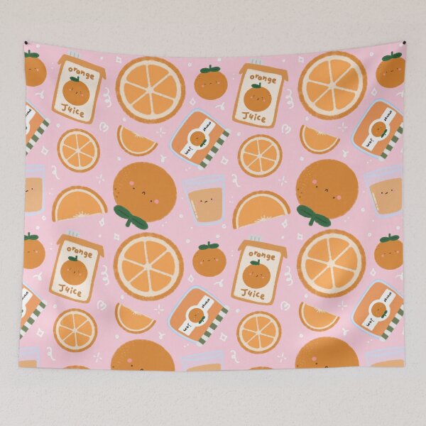 Item preview, Kawaii Orange Seamless Pattern designed and sold by MiloverseOfficial.