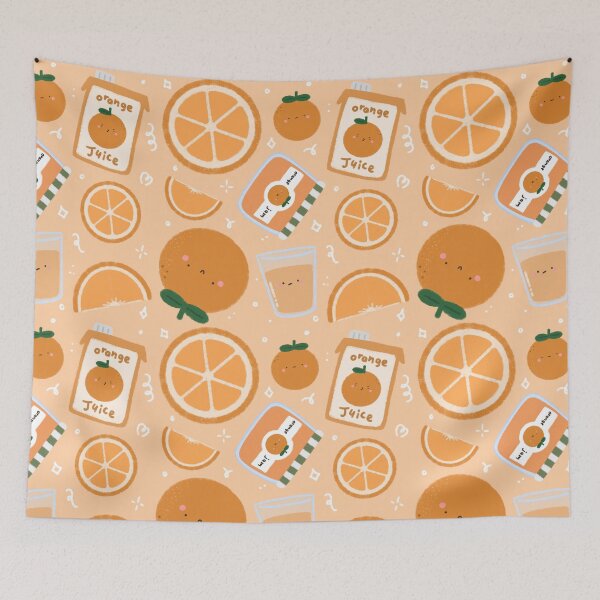 Item preview, Kawaii Orange Seamless Pattern designed and sold by MiloverseOfficial.