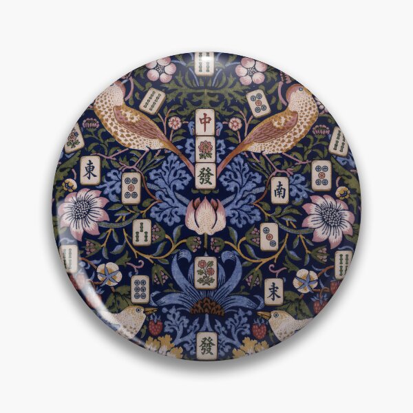 Item preview, Mahjong Mahj Mahgirls Pause William Morris Strawberry Thief designed and sold by SunfullyYours.
