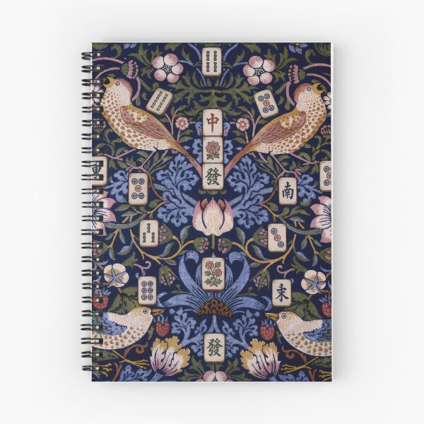 Item preview, Mahjong Mahj Mahgirls Pause William Morris Strawberry Thief designed and sold by SunfullyYours.
