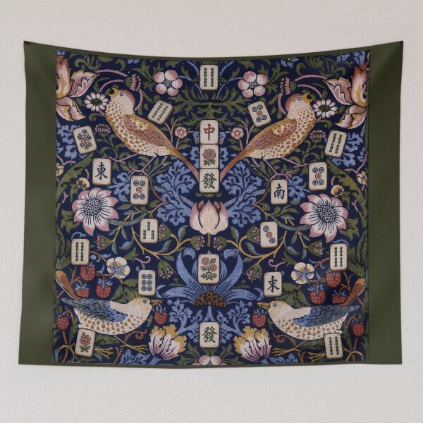 Item preview, Mahjong Mahj Mahgirls Pause William Morris Strawberry Thief designed and sold by SunfullyYours.