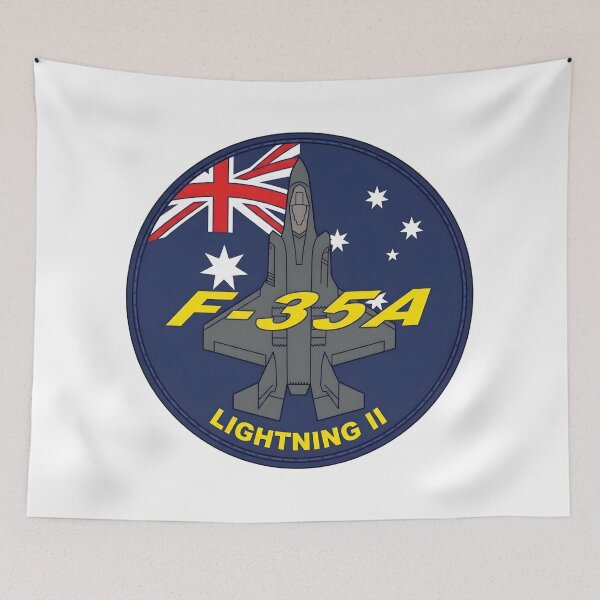Item preview, Royal Australian Air Force F-35A Lightning II Military Patch designed and sold by CharlieDesings.