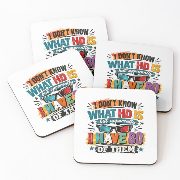 Item preview, I Don't Know What HD Is But Apparently I Have 80 Of Them Funny 80th Birthday Senior Humor designed and sold by RetroMini2026.