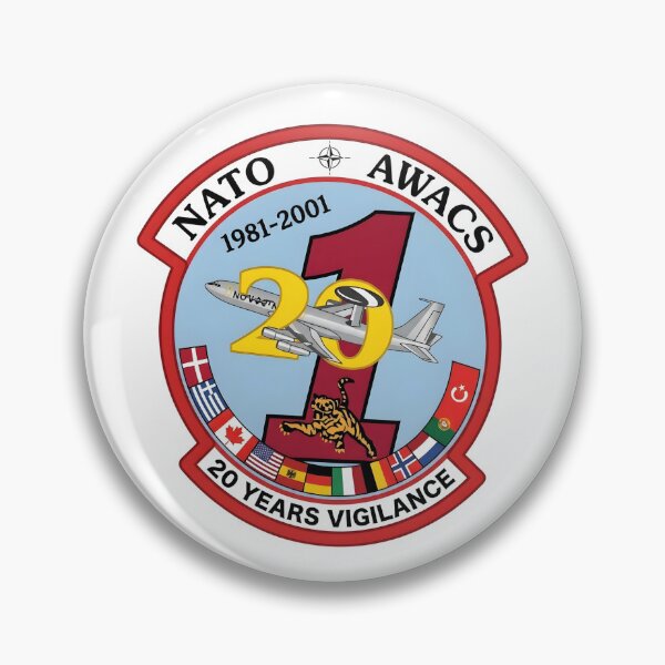 Item preview, NATO AWACS Squadron 1 20th Anniversary 1981-2001 Military Patch designed and sold by CharlieDesings.