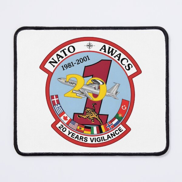 Item preview, NATO AWACS Squadron 1 20th Anniversary 1981-2001 Military Patch designed and sold by CharlieDesings.