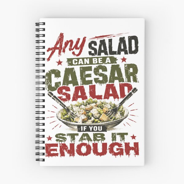 Item preview, Any Salad Can Be A Caesar Salad If You Stab It Enough Funny Food Pun Chef Kitchen Humor designed and sold by RetroMini2026.