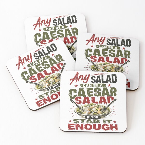 Item preview, Any Salad Can Be A Caesar Salad If You Stab It Enough Funny Food Pun Chef Kitchen Humor designed and sold by RetroMini2026.