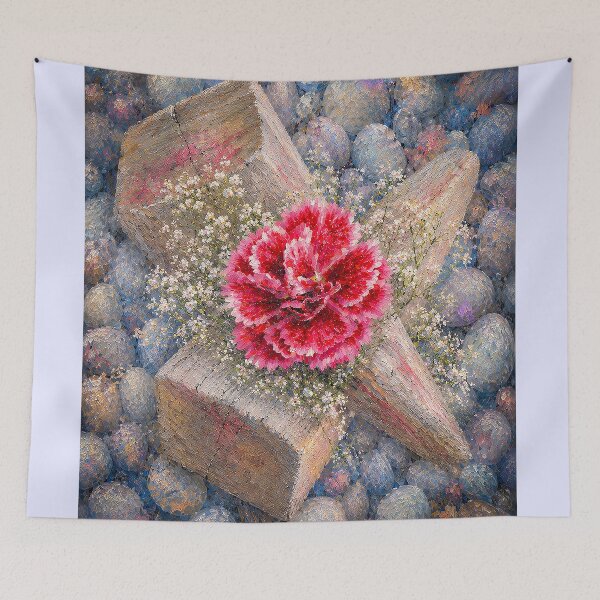 Item preview, ROSE AT THE CROSS BEAMS designed and sold by RiverDeeDesigns.