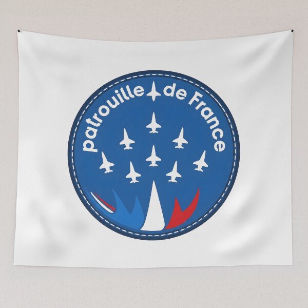 Item preview, Patrouille de France Aerobatic Team Military Patch designed and sold by CharlieDesings.